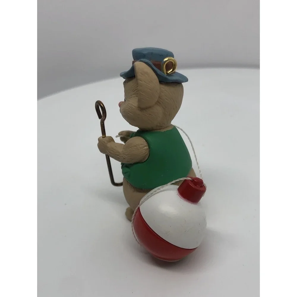 Hallmark Keepsake 1994 Christmas Ornament Merry Fishmas Fishing Mouse Ornament‎